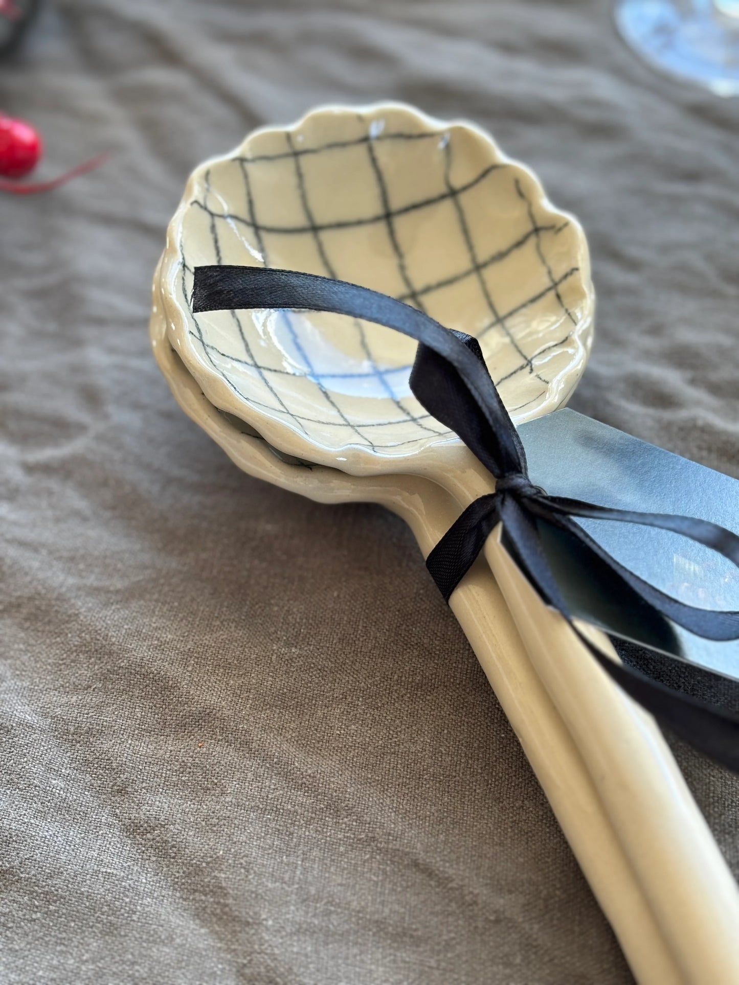 XL Serving Spoon – Chequered