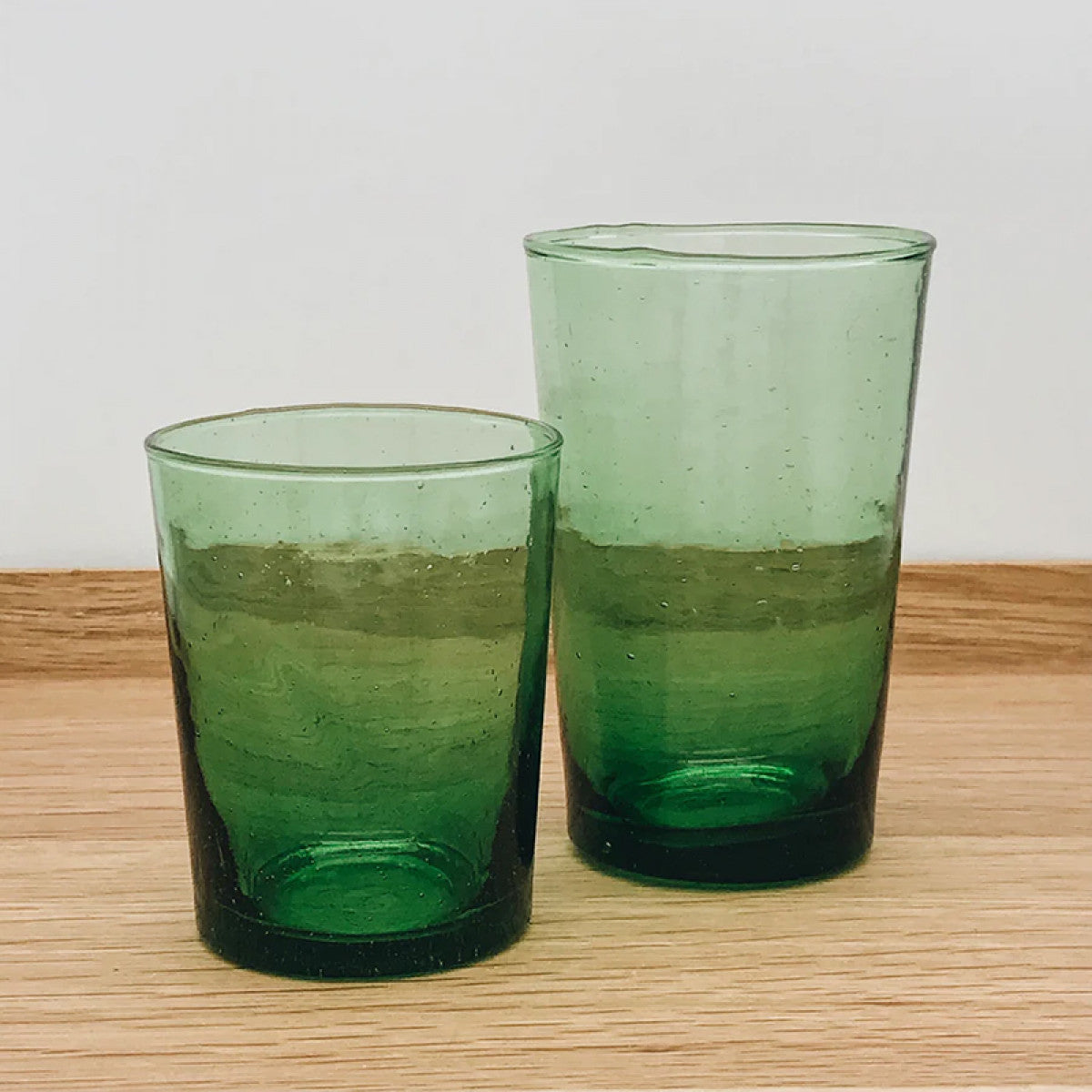 Green Glass Tumbler