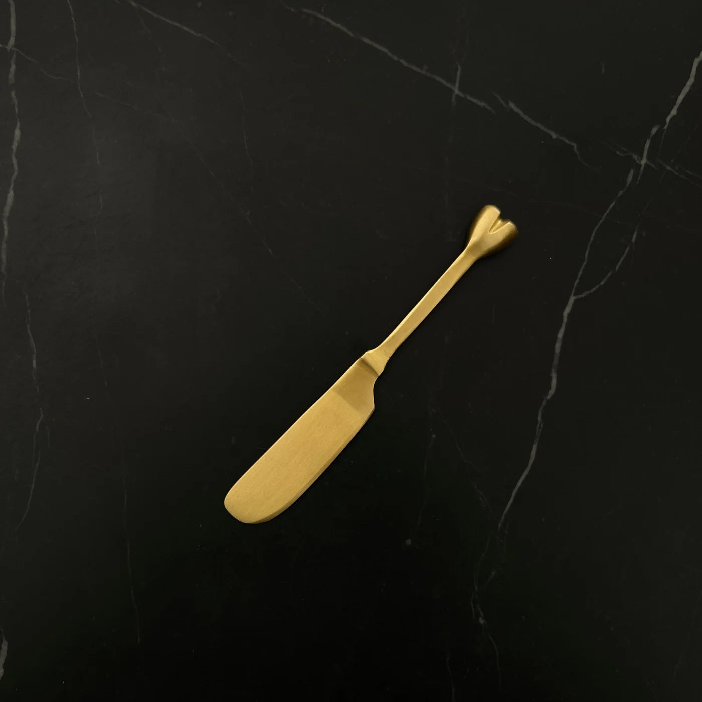 Heart Butter/Pate Knife - Brass