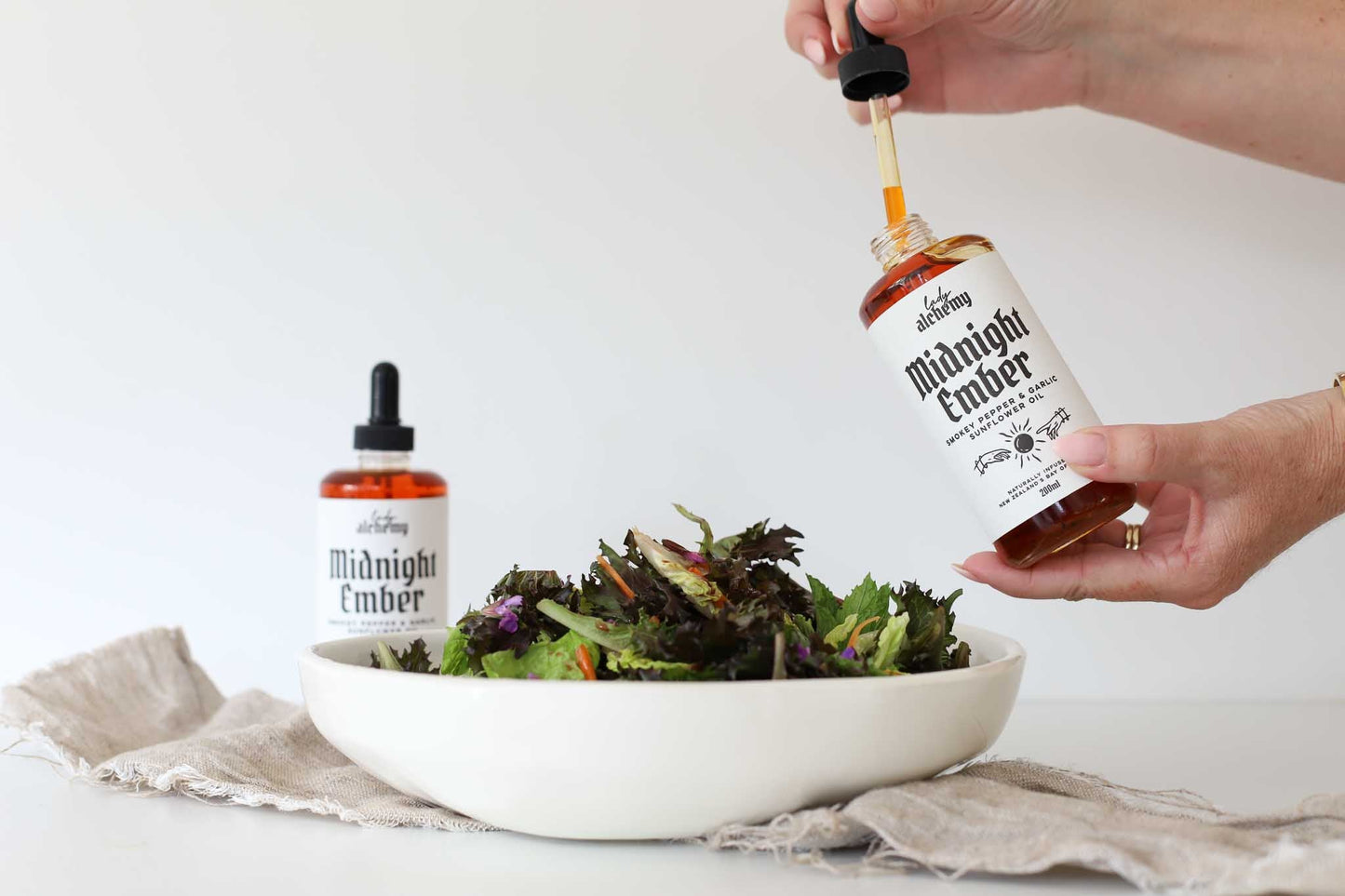 Midnight Ember - Smokey Pepper & Garlic Finishing Oil