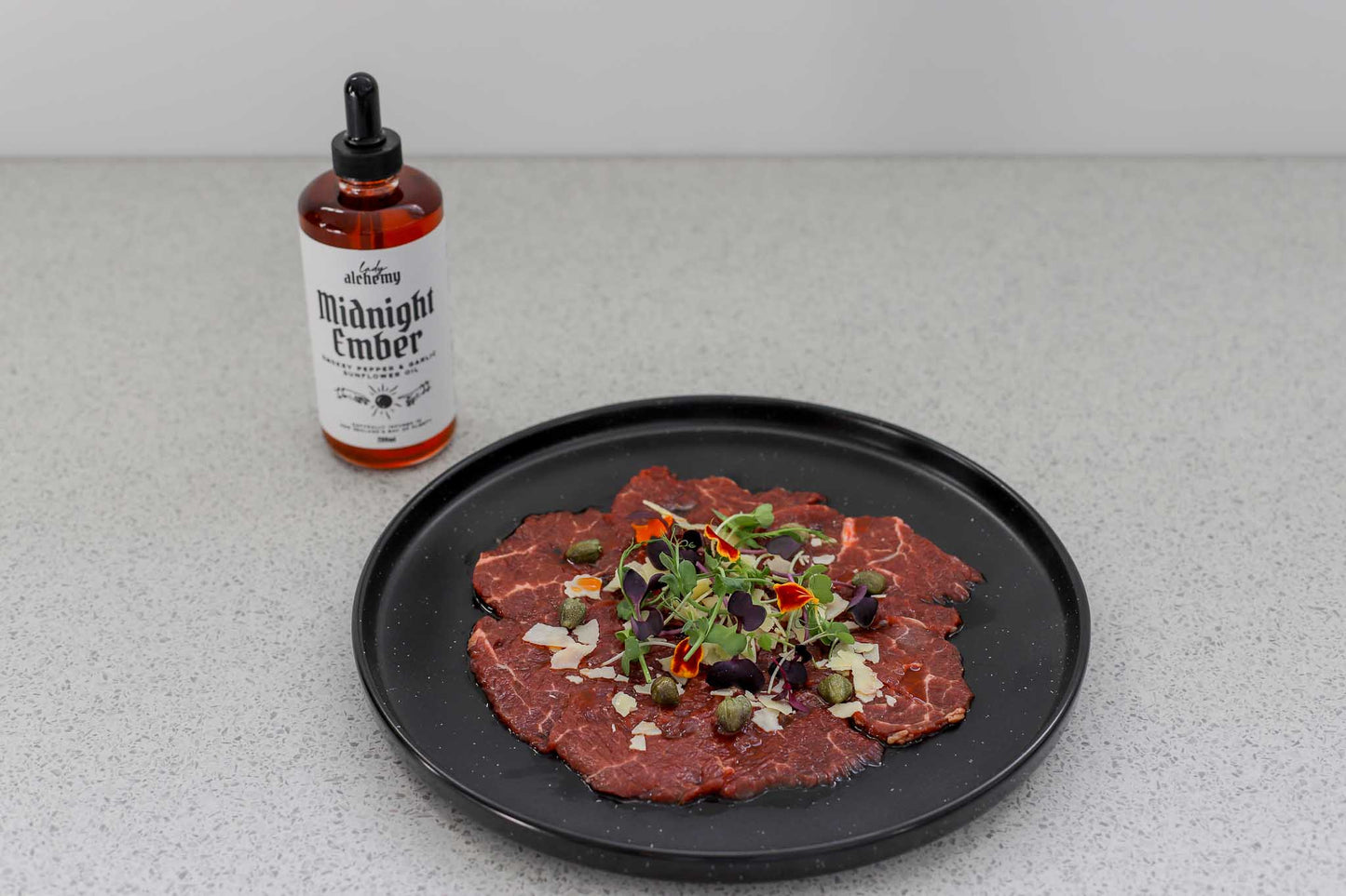 Midnight Ember - Smokey Pepper & Garlic Finishing Oil