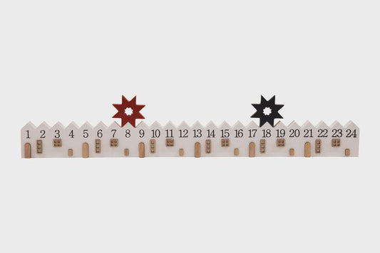 Wooden Advent Calendar and Star