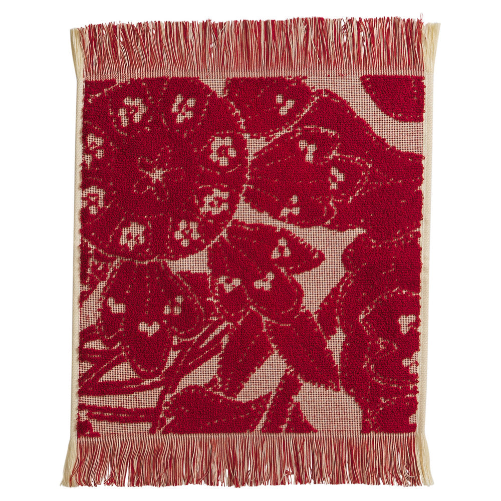 Lucia Face Washer Set - Crimson