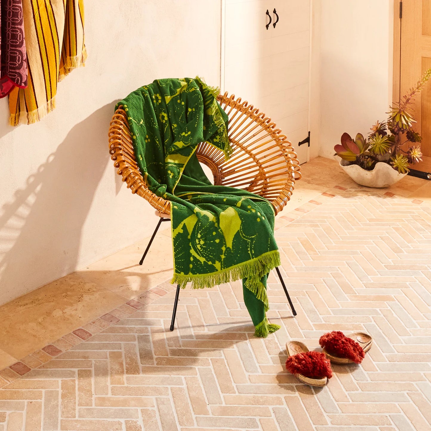 Lucia Bath Sheet - Kelp