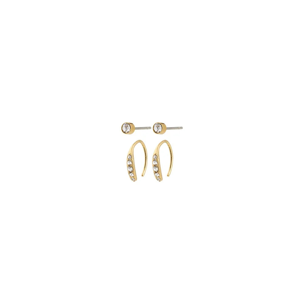 Gionni Earrings - Two Set - Gold
