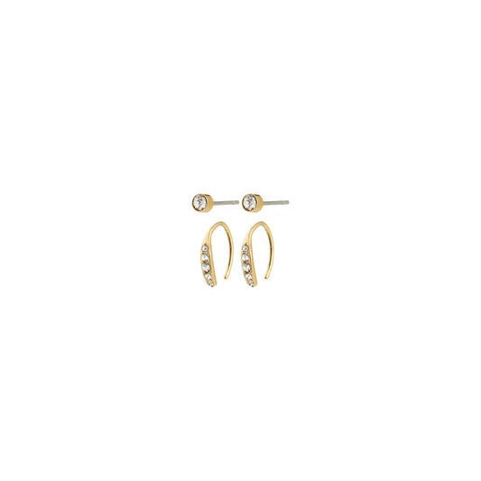 Gionni Earrings - Two Set - Gold