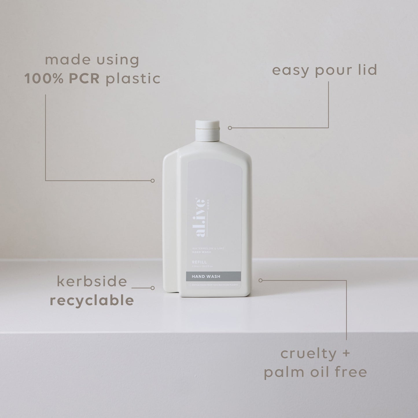 1L Dish Wash Refill - Lemon & Pomegranate