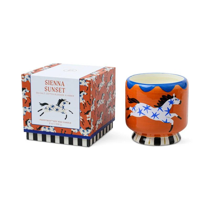 A Dopo 226g Horse Ceramic Candle - Sienna Sunset