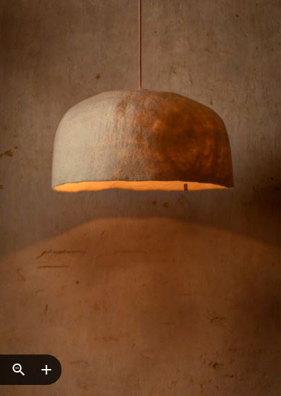 Yurt Reversible Lampshade - Natural/Blush