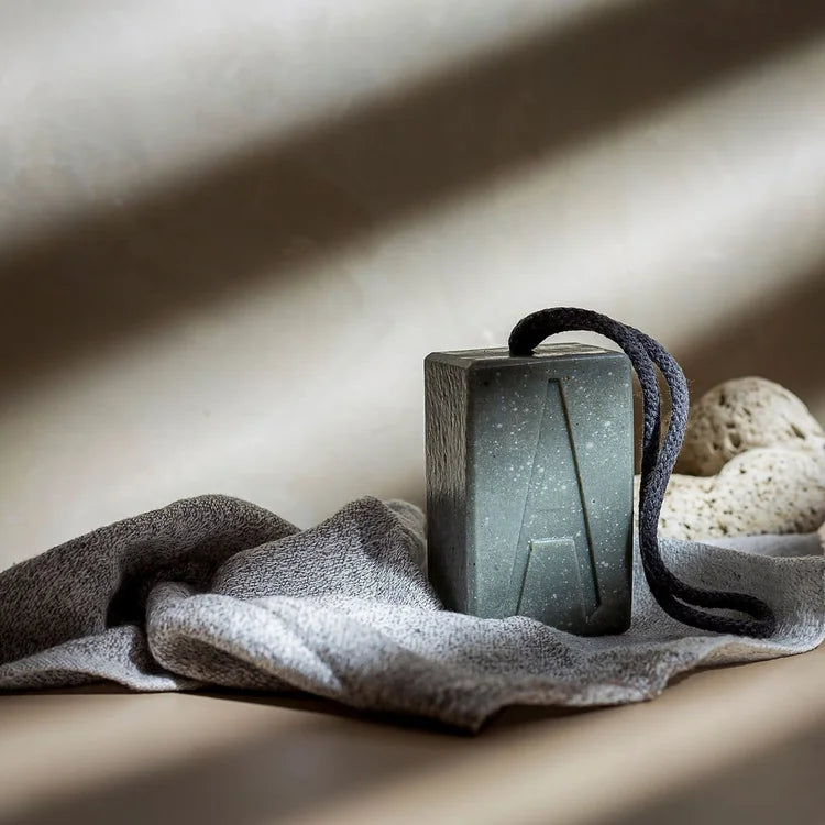 Wild Kelp, Pumice and Activated Charcoal Soap-on-a-Rope