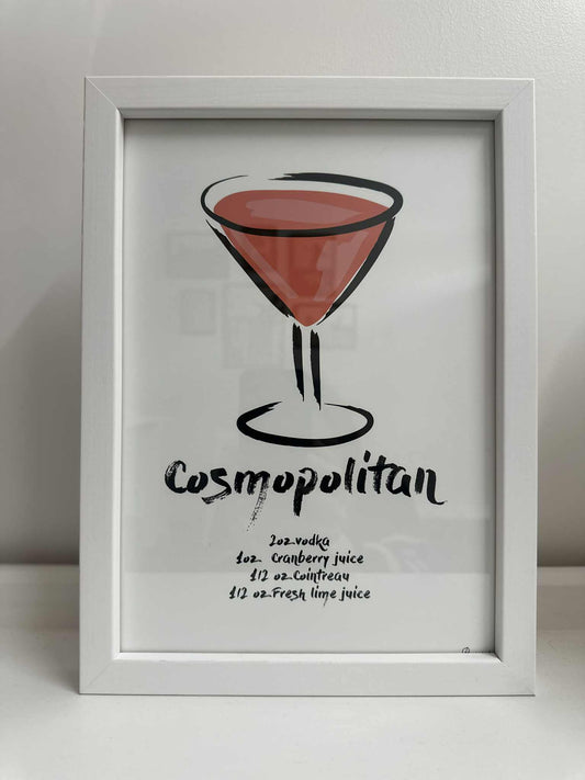 Cosmopolitan Print Framed - A4