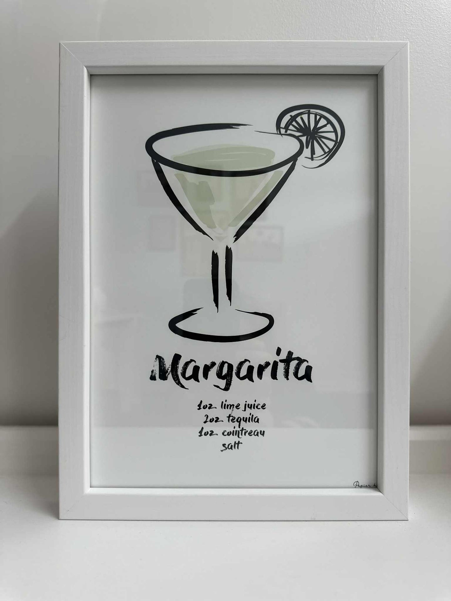 Margarita Print Framed - A4