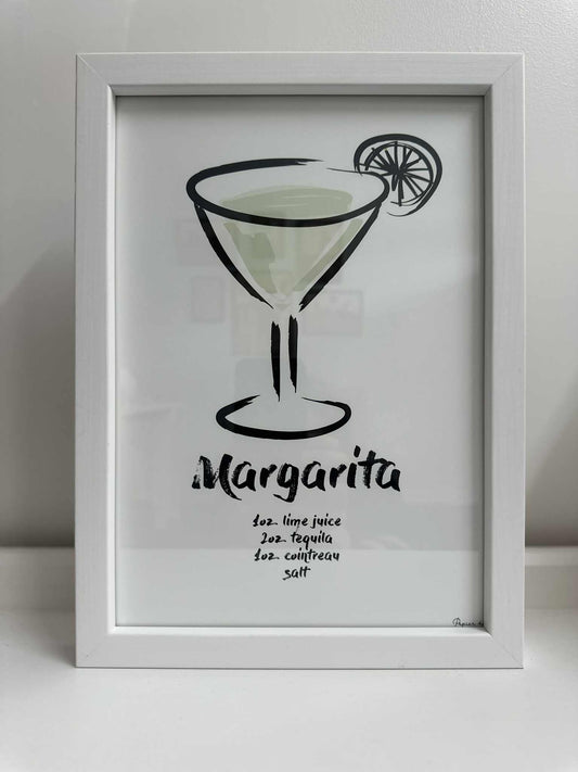 Margarita Print Framed - A4