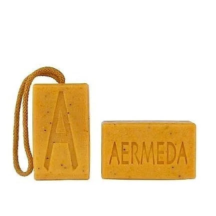Annatto, Citrus and Poppy Seed Scrub Soap-on-a-Rope