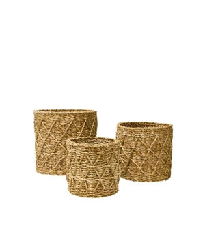 Briar Diamond Baskets - Set of Three