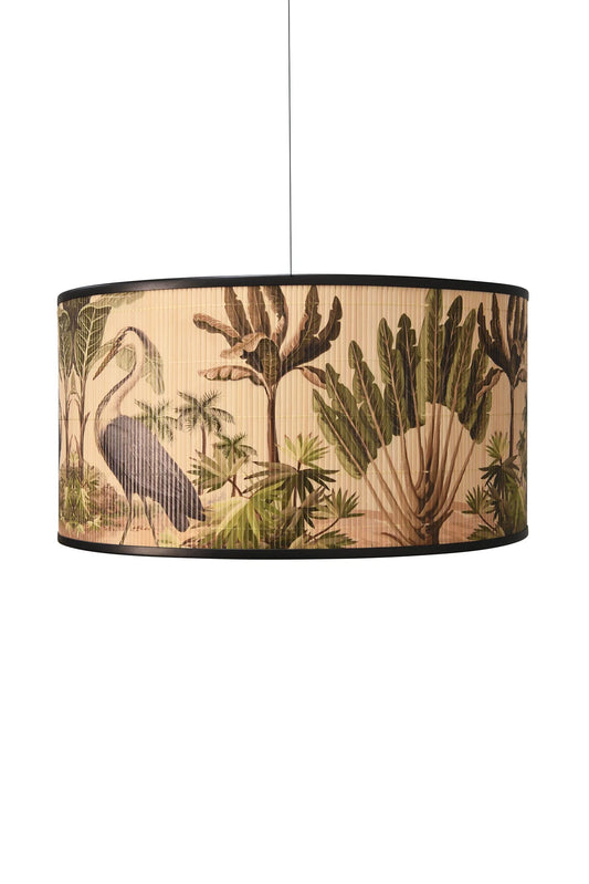 Bamboo Lightshade - Cranes