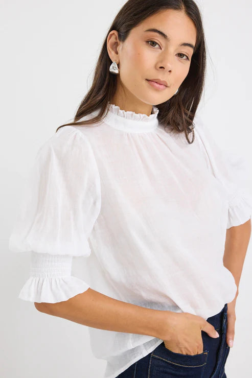 Verse Ivory Sheer Top