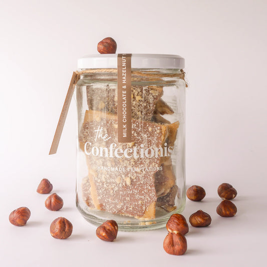 Milk Chocolate & Hazelnut Toffee - 200g Jar
