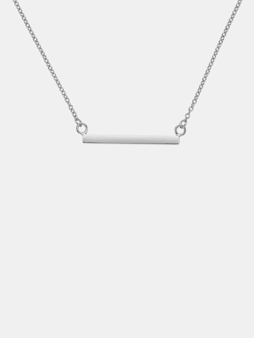 Bar Necklace - Silver