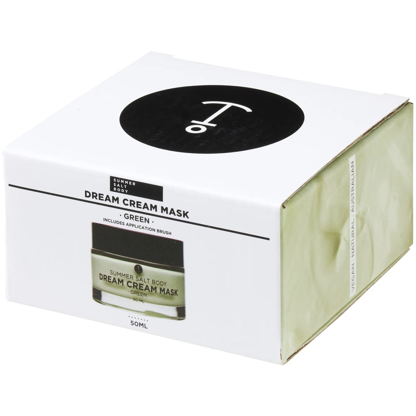 Dream Cream Clay Mask Green with Application Brush