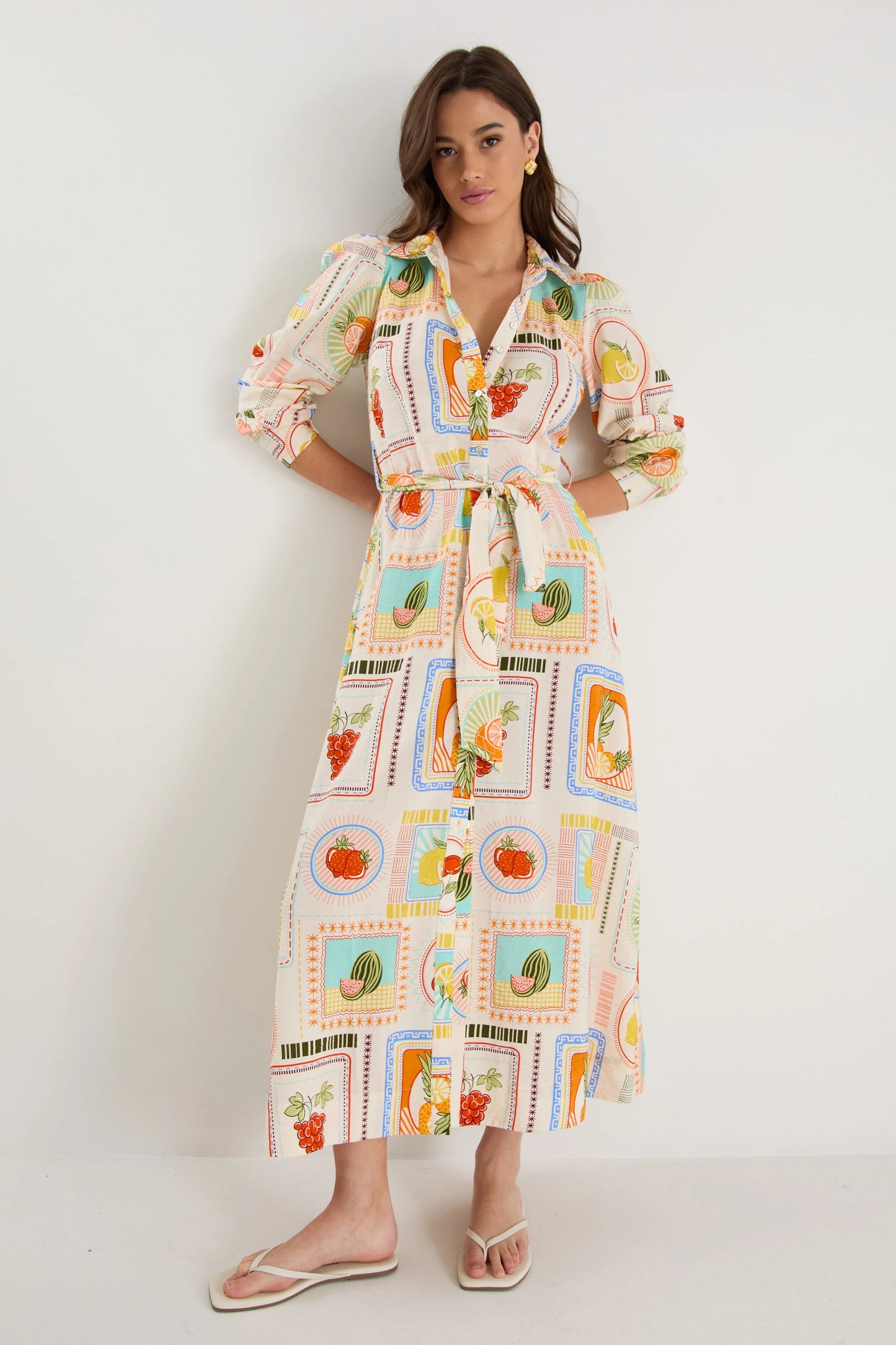 Sentiment Maxi Shirt Dress