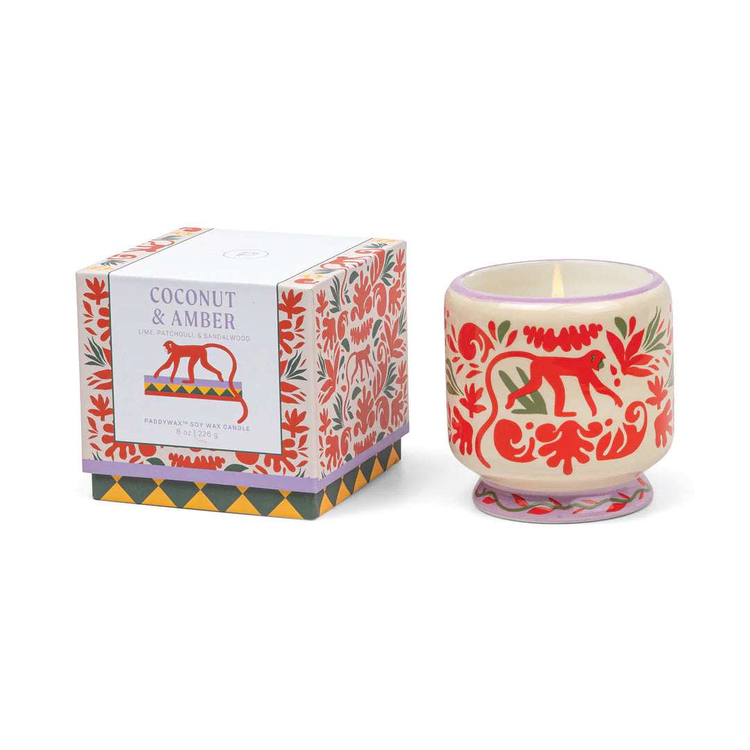 A Dopo 226g Jungle Ceramic Candle - Coconut & Amber