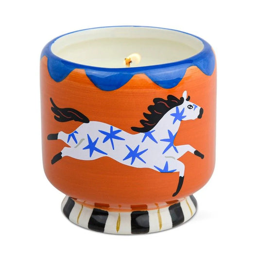 A Dopo 226g Horse Ceramic Candle - Sienna Sunset