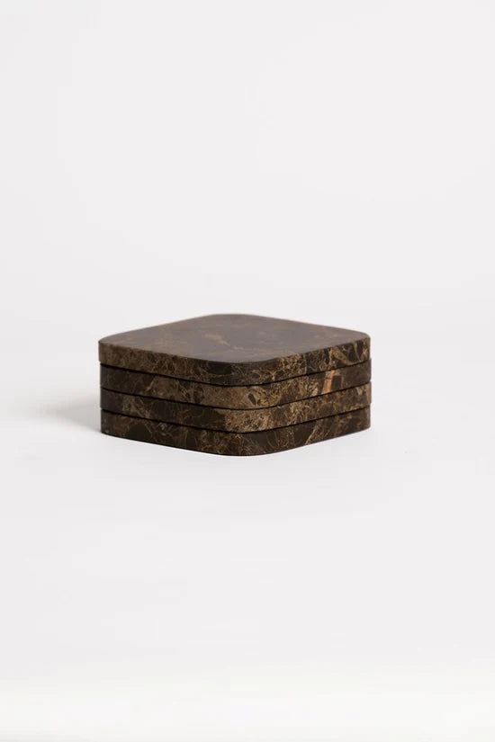 Stone Coasters - Dark Marble
