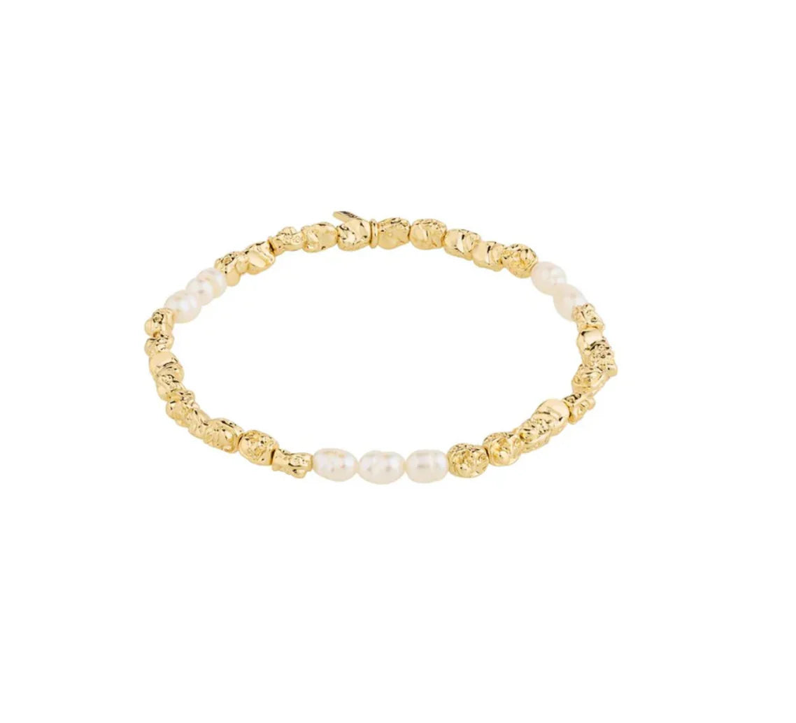 Tide Bracelet - Gold with Pearls