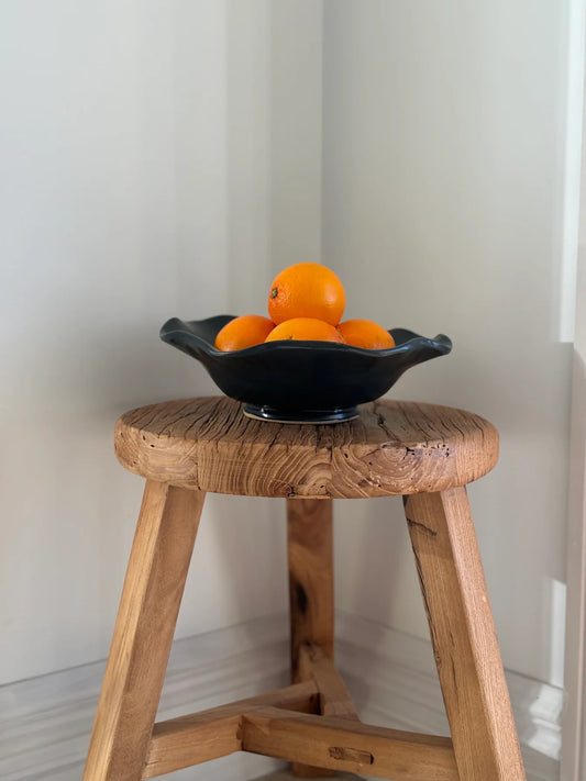 Wavy Pedestal Bowl