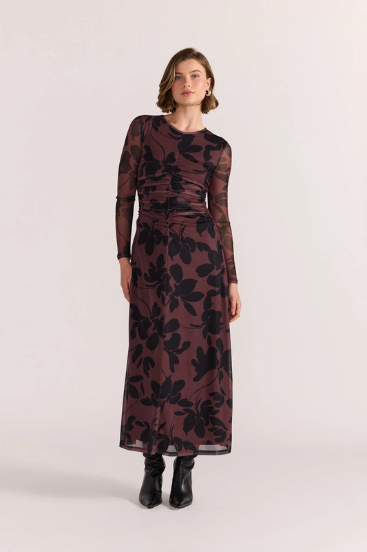 Olina Mesh Maxi Dress