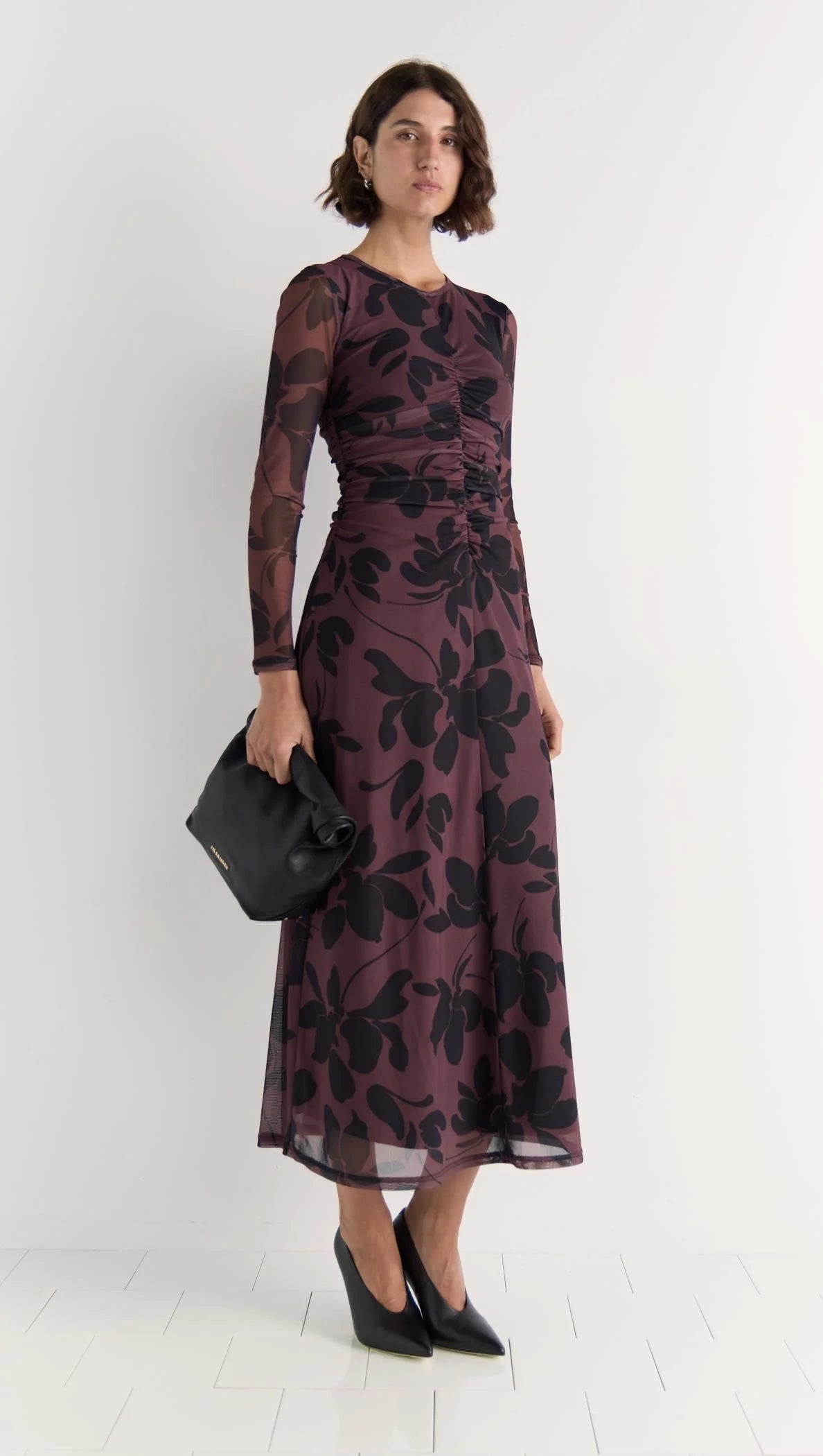 Olina Mesh Maxi Dress