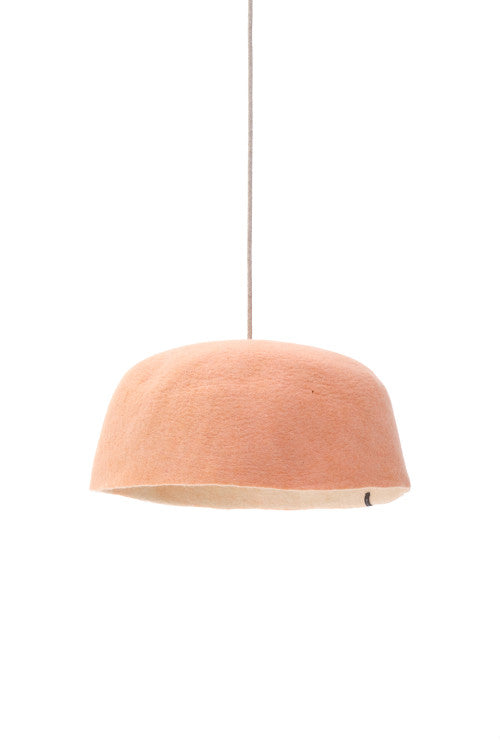 Yurt Reversible Lampshade - Natural/Blush