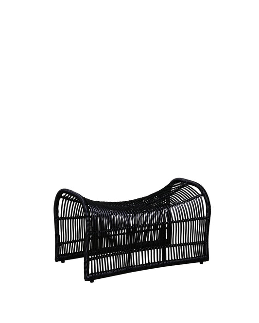 WAVE Outdoor Foot Stool - Black