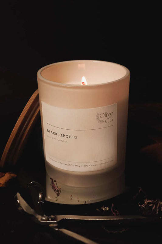 Black Orchid Soy Wax Candle - 240g